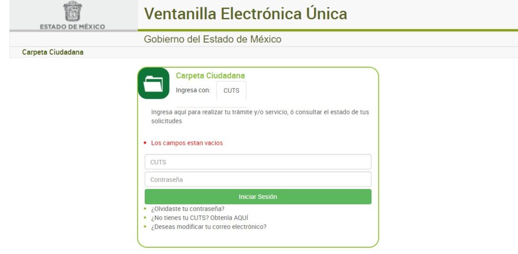 formulario ventanilla unica gobierno ciudad mexico