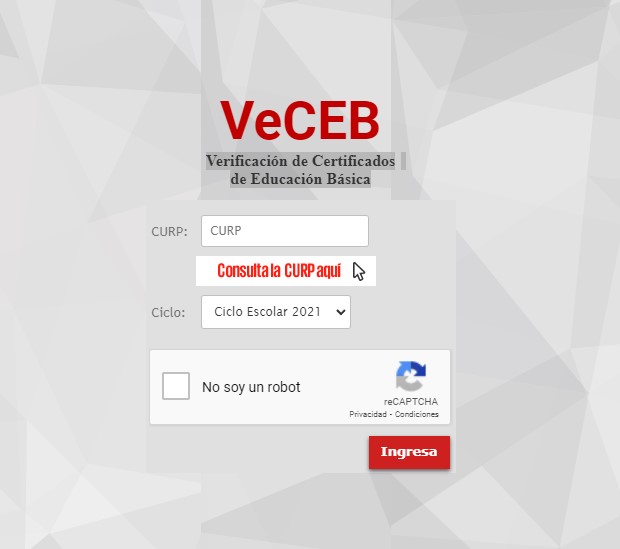 formulario Veceb